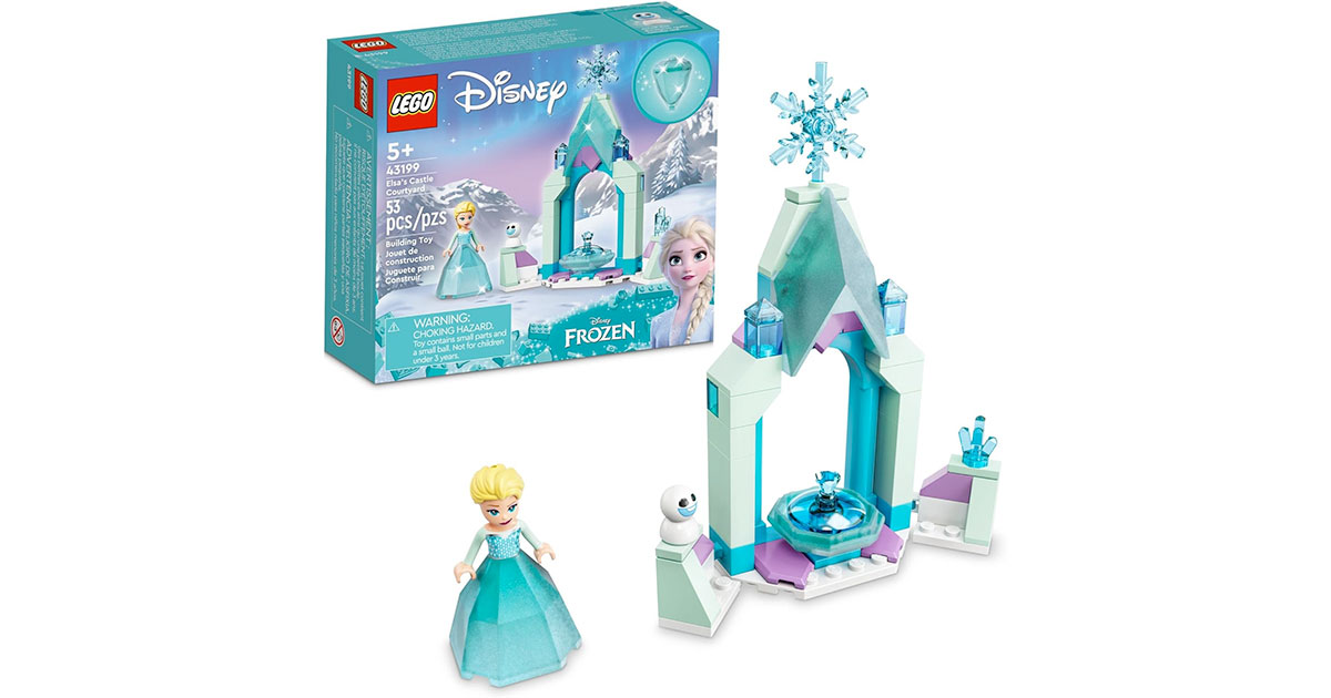 Amazon：Lego Disney Elsa’s Castle Courtyard 43199 (53 pcs)只賣$11.97