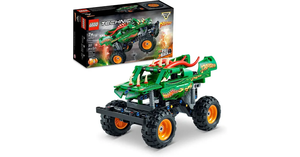 Amazon：LEGO Technic Monster Jam Dragon 42149(217 pcs)只卖$19.98