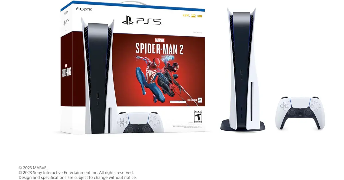 Amazon：PlayStation 5 Console – Disc Edition – Marvel’s Spider-Man 2 Bundle只卖$649.96