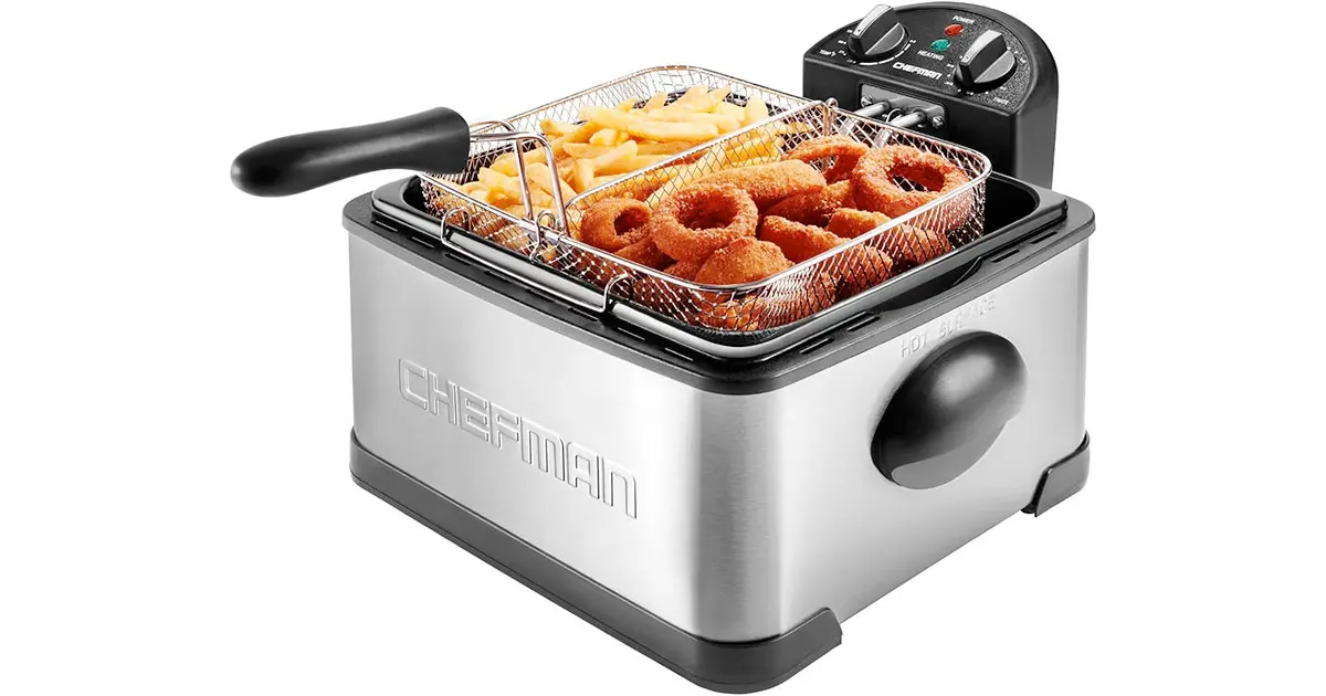 Amazon：Chefman 4.2 Liter Deep Fryer with Basket只卖$49.98
