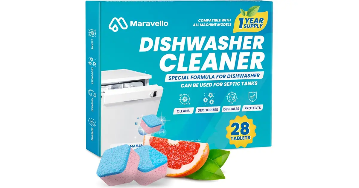 Amazon：Dishwasher Cleaner (28 Tablets)只賣$6.49