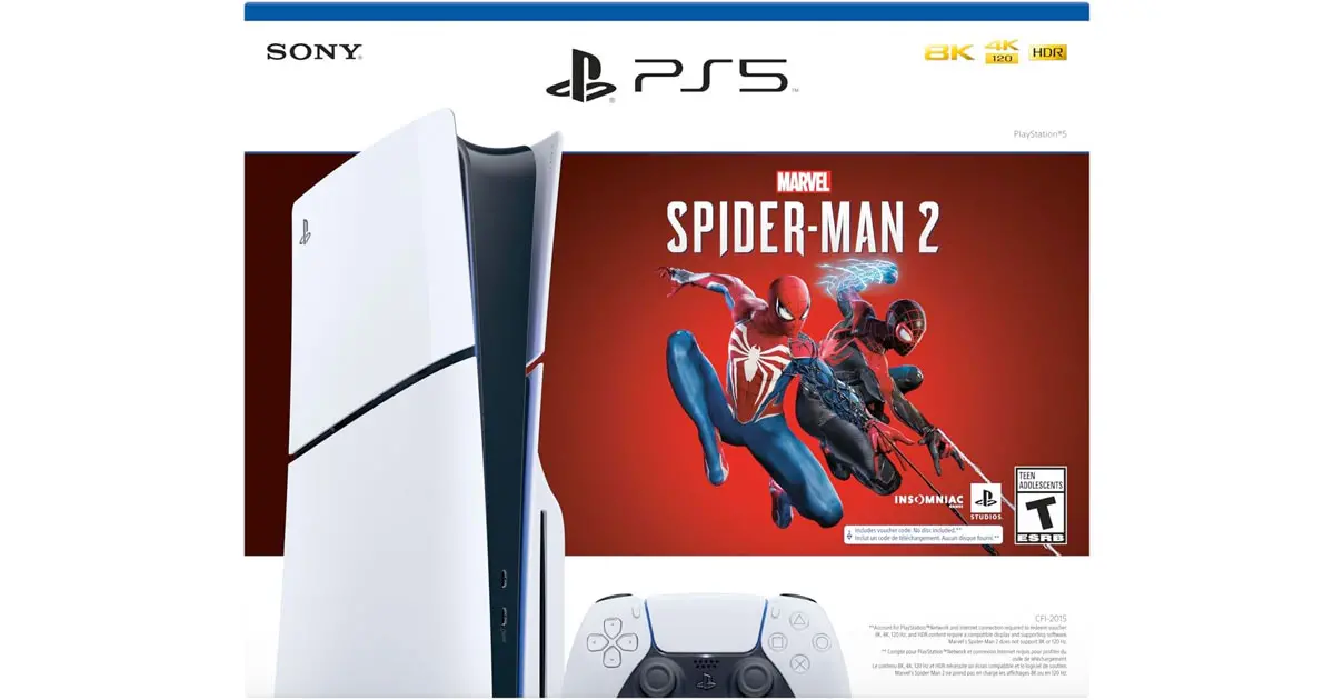 Amazon：PlayStation 5 Console – Marvel’s Spider-Man 2 Bundle只卖$649.95