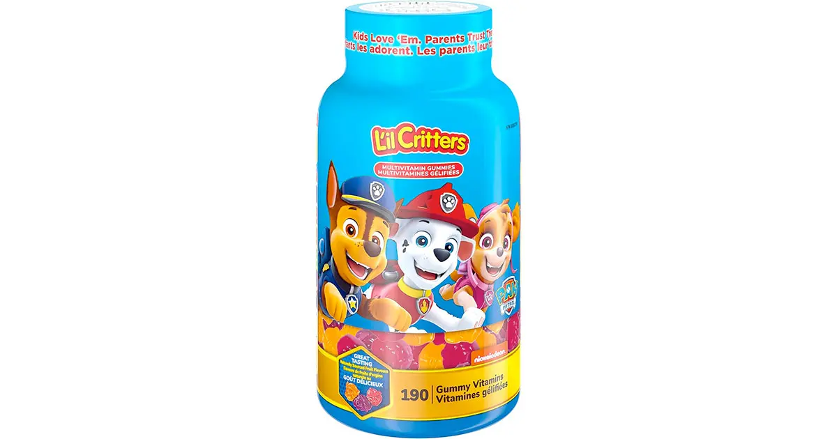Amazon：L’il Critters Paw Patrol Kids Complete Multivitamin Gummies (190 Count)只賣$12.47