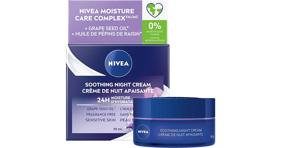 Amazon：NIVEA Soothing Night Cream只賣$5.49