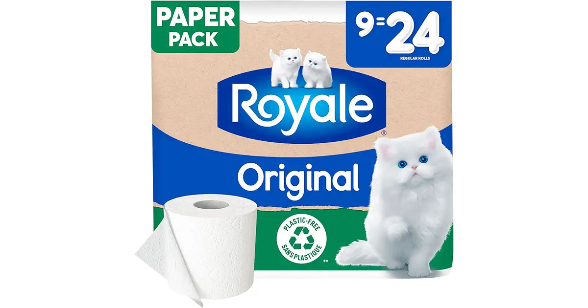 Amazon：Royale 9 Rolls Toilet Paper (327 Sheets per Roll)只卖$7.97