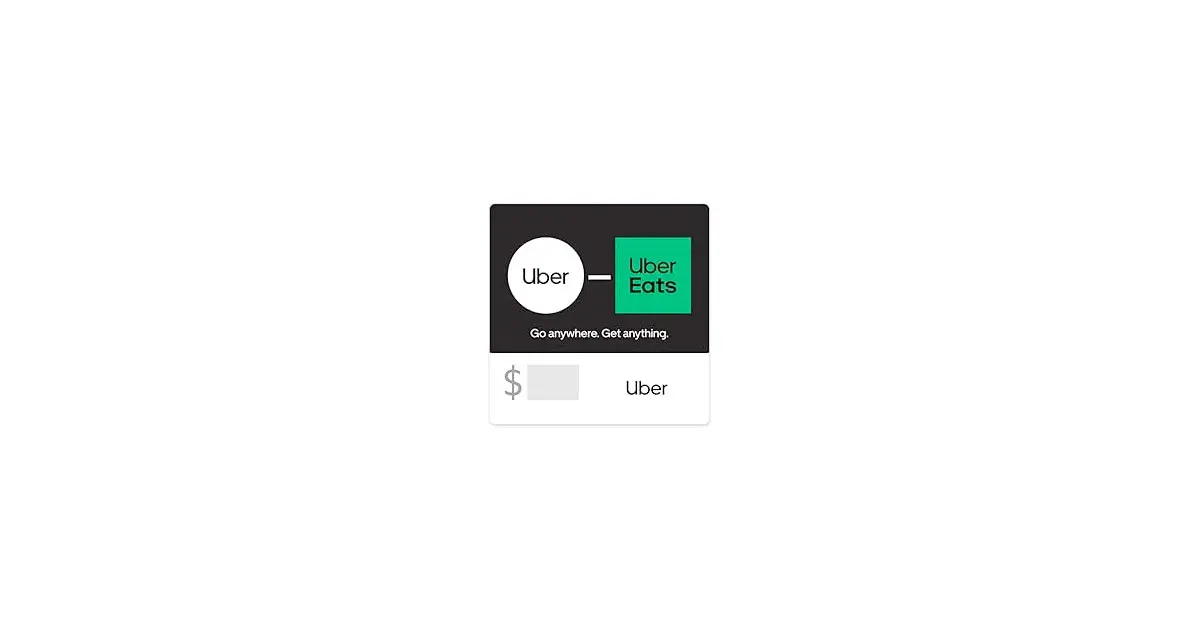 Amazon：Uber $50 Email Gift Card只賣$45