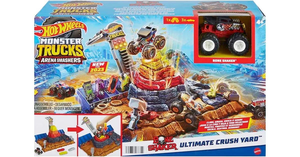 Amazon：Hot Wheels Monster Trucks Arena Smashers只賣$17.66