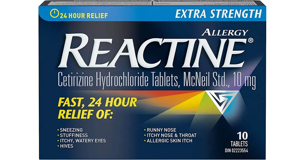 Amazon：Reactine Extra Strength (10 Tablets)只賣$6.99