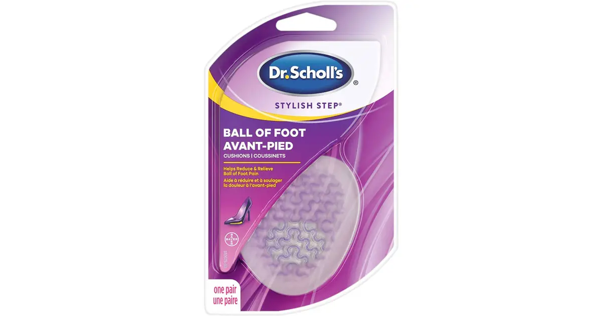 Amazon：Dr. Scholl’s BALL OF FOOT Cushions for High Heels只賣$5.99