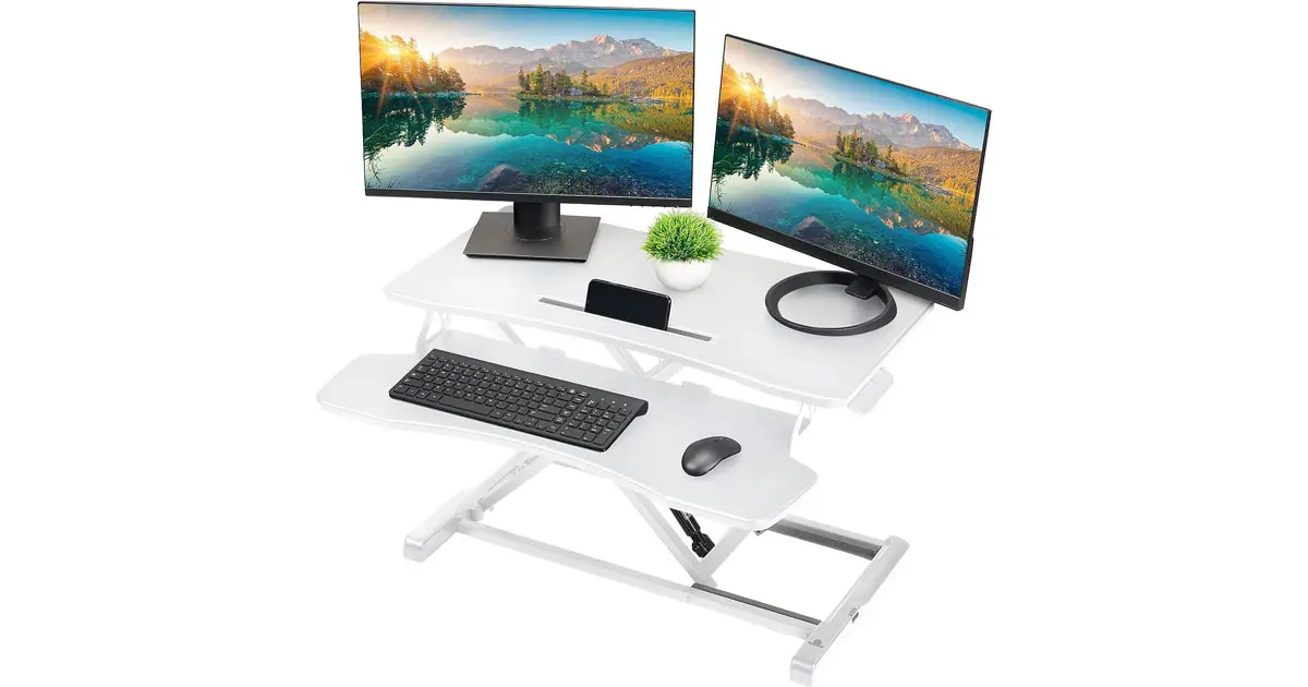 Amazon：37 Inch Standing Desk Converter只賣$54.99
