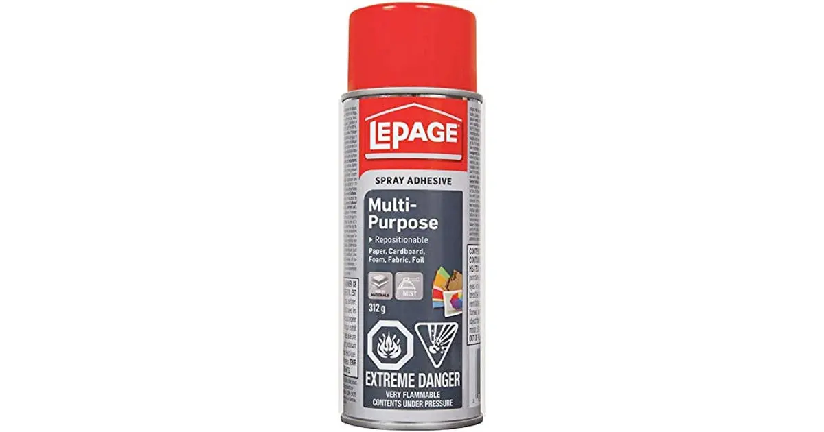 Amazon：LePage Multi-Purpose Spray Adhesive (312g)只賣$5