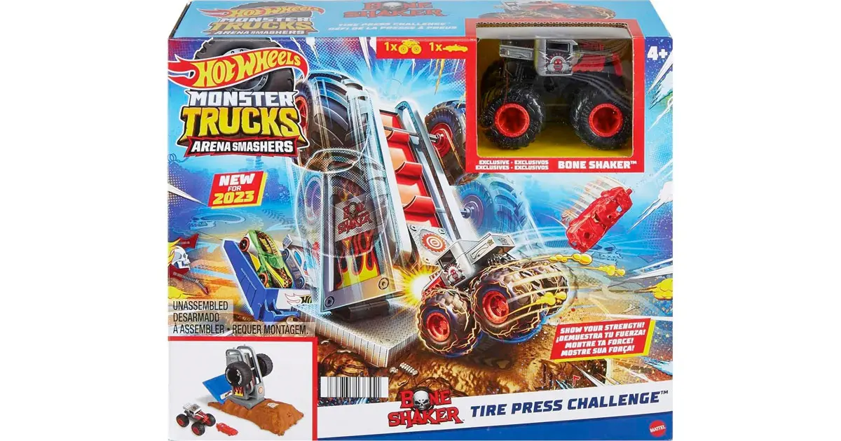 Amazon:Hot Wheels Monster Trucks Arena Smashers只卖$12.38