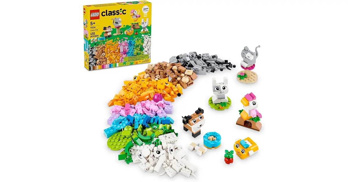 Amazon:LEGO Classic Creative Pets 11034 (450 pcs)只卖$32.38