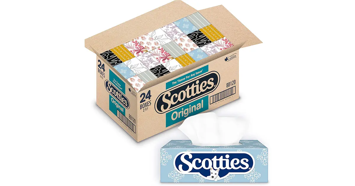 Amazon：Scotties Facial Tissue (126 Tissues/box, 24 Boxes)只賣$25.98