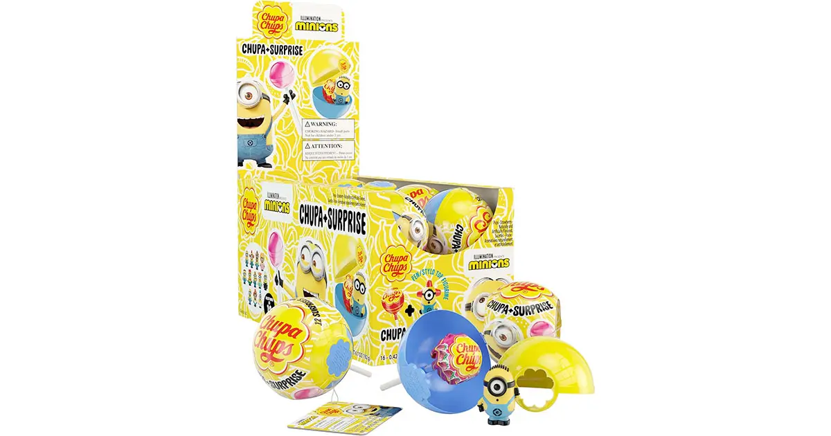 Amazon：Chupa Chups Lollipops + Surprise Minions (16 Count)只賣$33.85