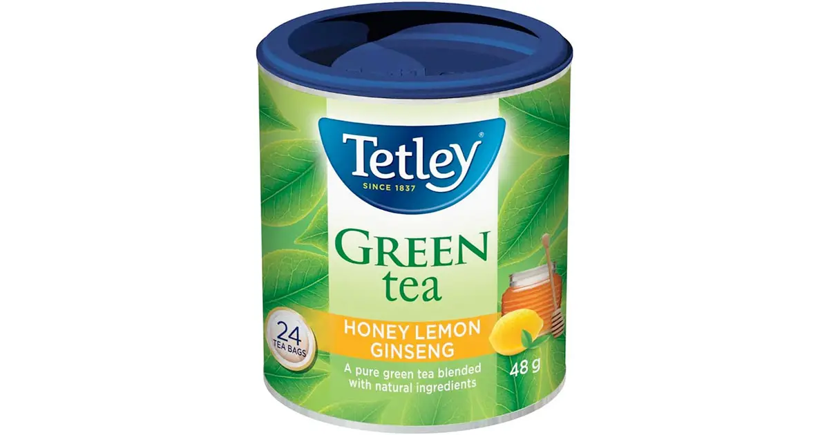 Amazon：Tetley Honey Lemon Ginseng Green Tea (24 Tea Bags)只卖$2.88