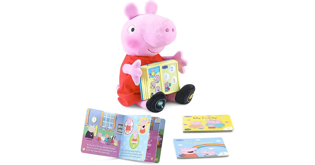 Amazon：VTech Peppa Pig Read with Me Peppa (3 Stories)只卖$23