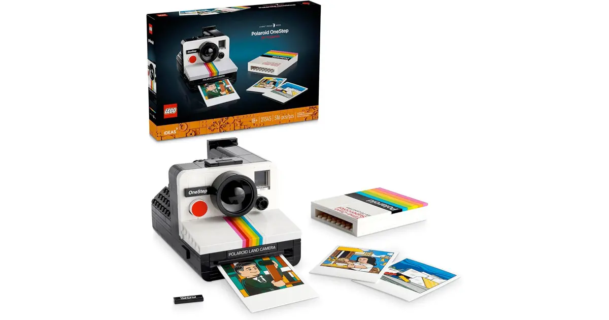 Amazon：LEGO Ideas Polaroid OneStep SX-70 Camera 21345 (516 pcs)只賣$74.99