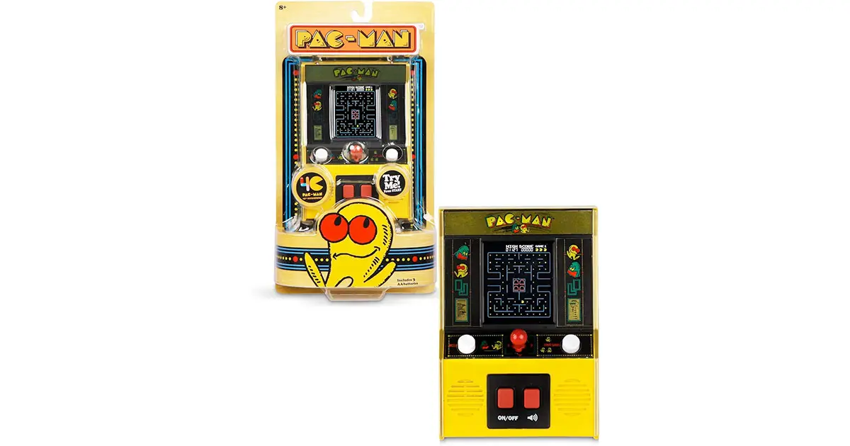 Amazon：Pac-Man Color LCD Retro Mini Arcade Game只賣$26.60