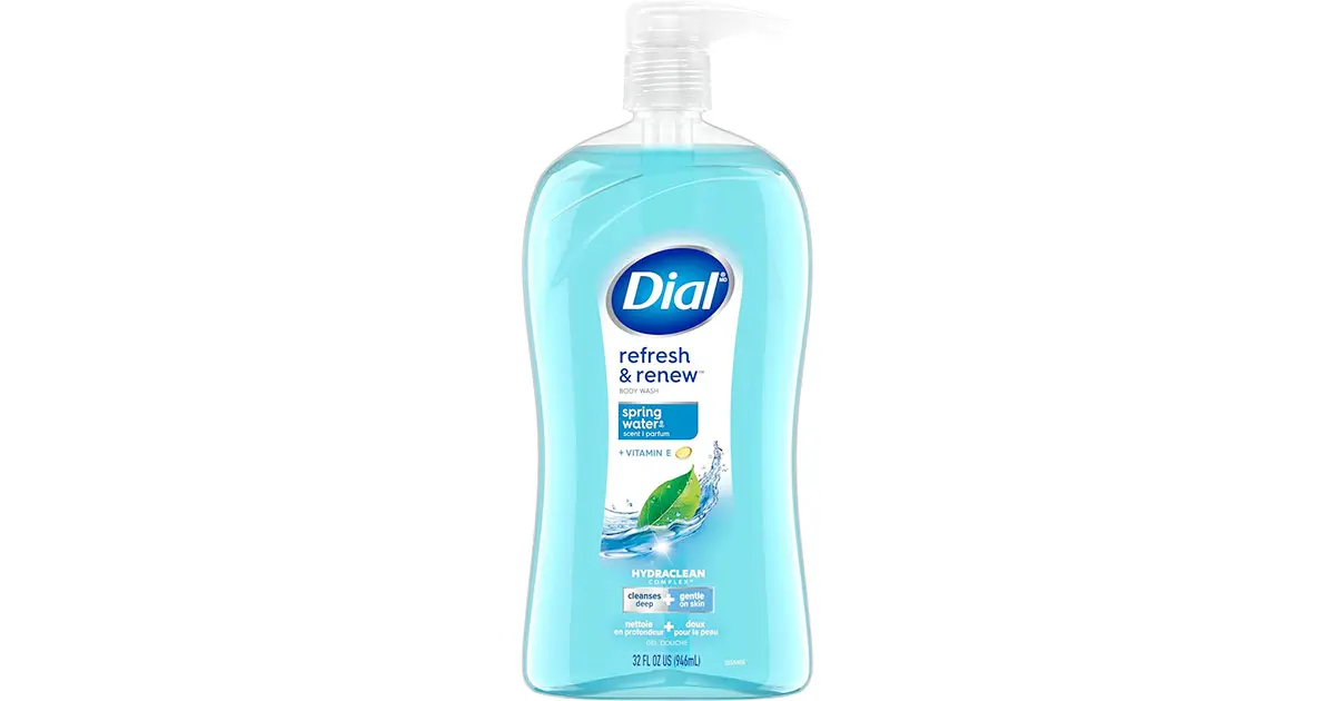 Amazon：Dial Spring Water Hydrating Body Wash (946ml)只賣$3.97