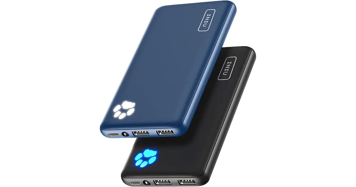 Amazon：10000mAh Portable Charger (2 Pack)只卖$19.99