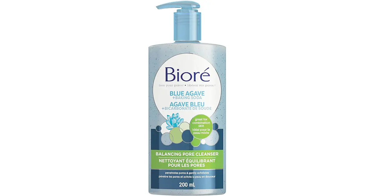 Amazon：Biore Blue Agave + Baking Soda Pore Cleanser (200 ml)只賣$9.99