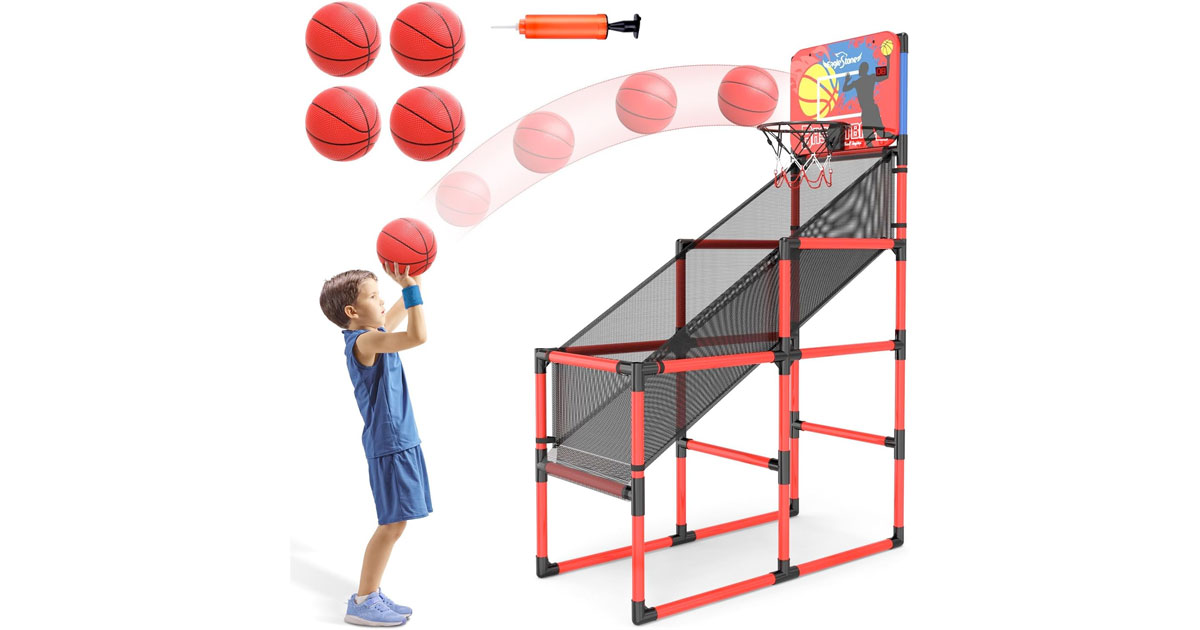 Amazon:Kids Basketball Hoop Arcade Game只卖$41.99