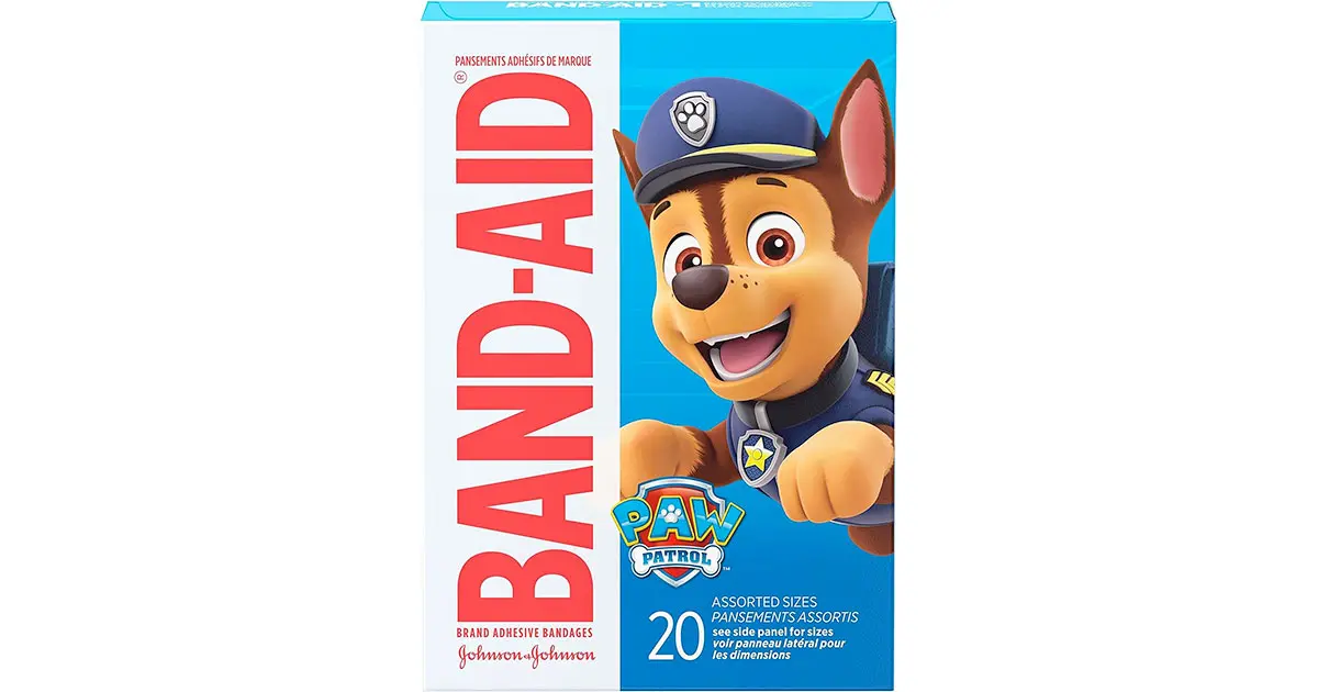 Amazon:Band-Aid Paw Patrol Adhesive Bandages (20 Count)只賣$3.84