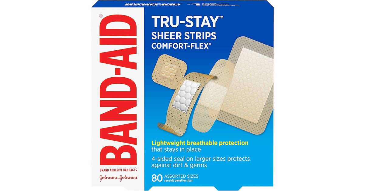 Amazon：Band-Aid Comfort-Flex Assorted Strips Bandage (80 Count)只賣$5