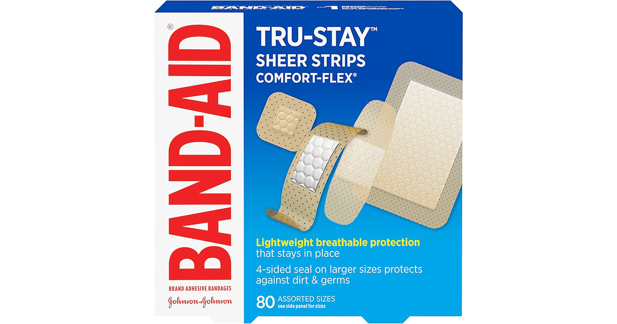 Amazon:Band-Aid Comfort-Flex Assorted Strips Bandage (80 Count)只賣$4.99