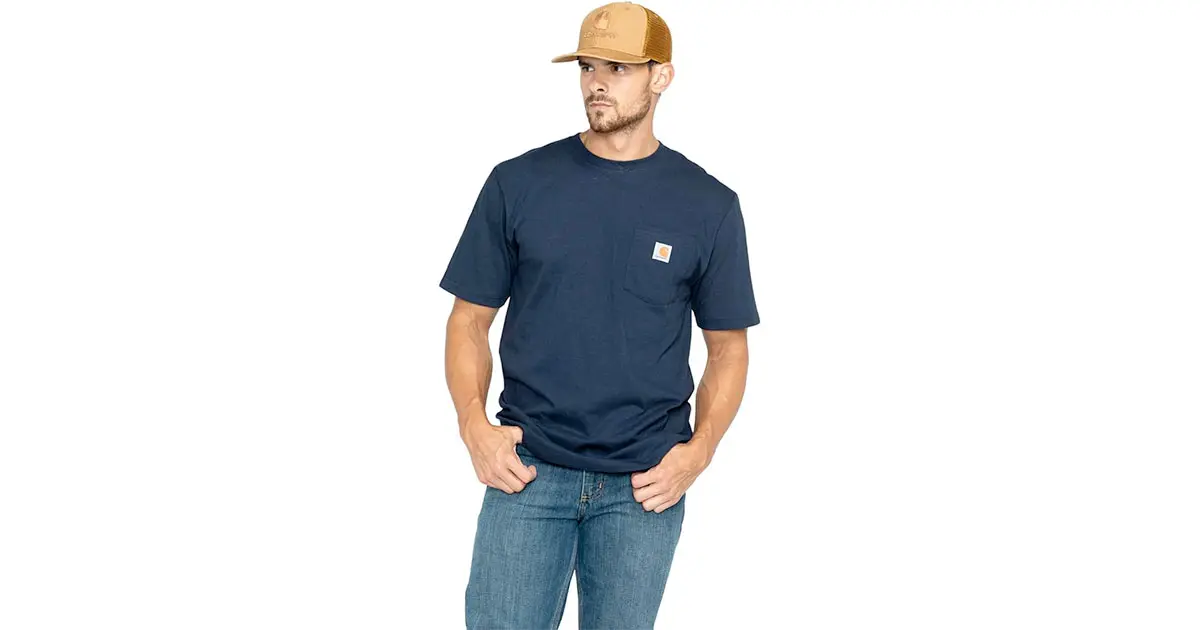 Amazon：Carhartt Mens Short-Sleeve Pocket T-Shirt只賣$21.74