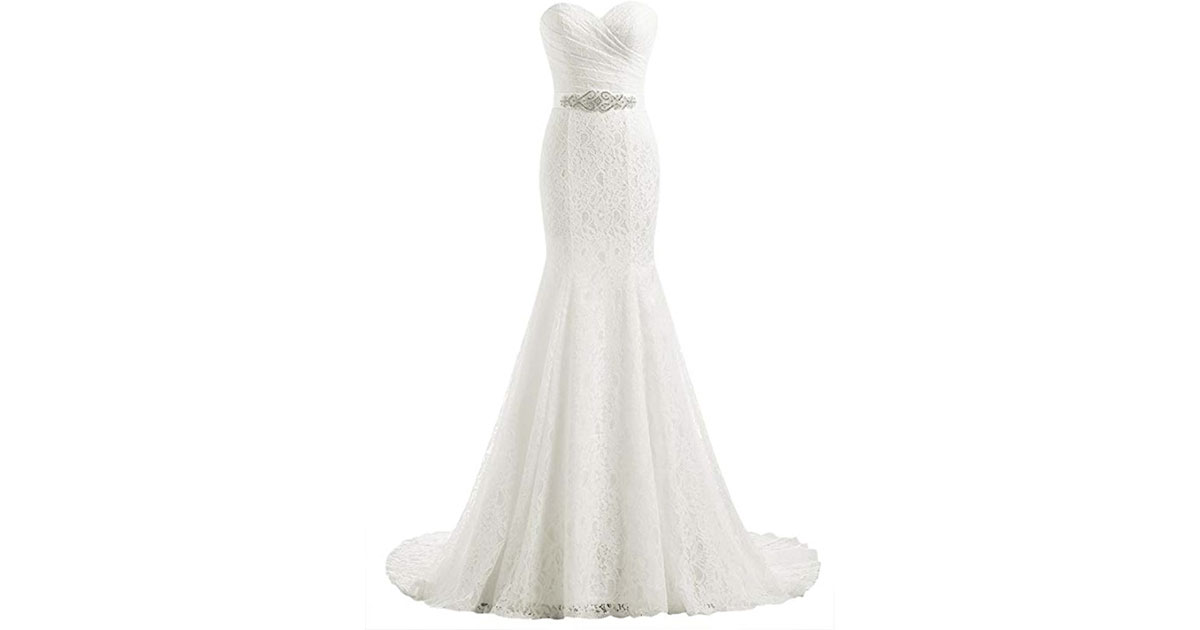 Amazon：Bridal Wedding Dresses只賣$89.59