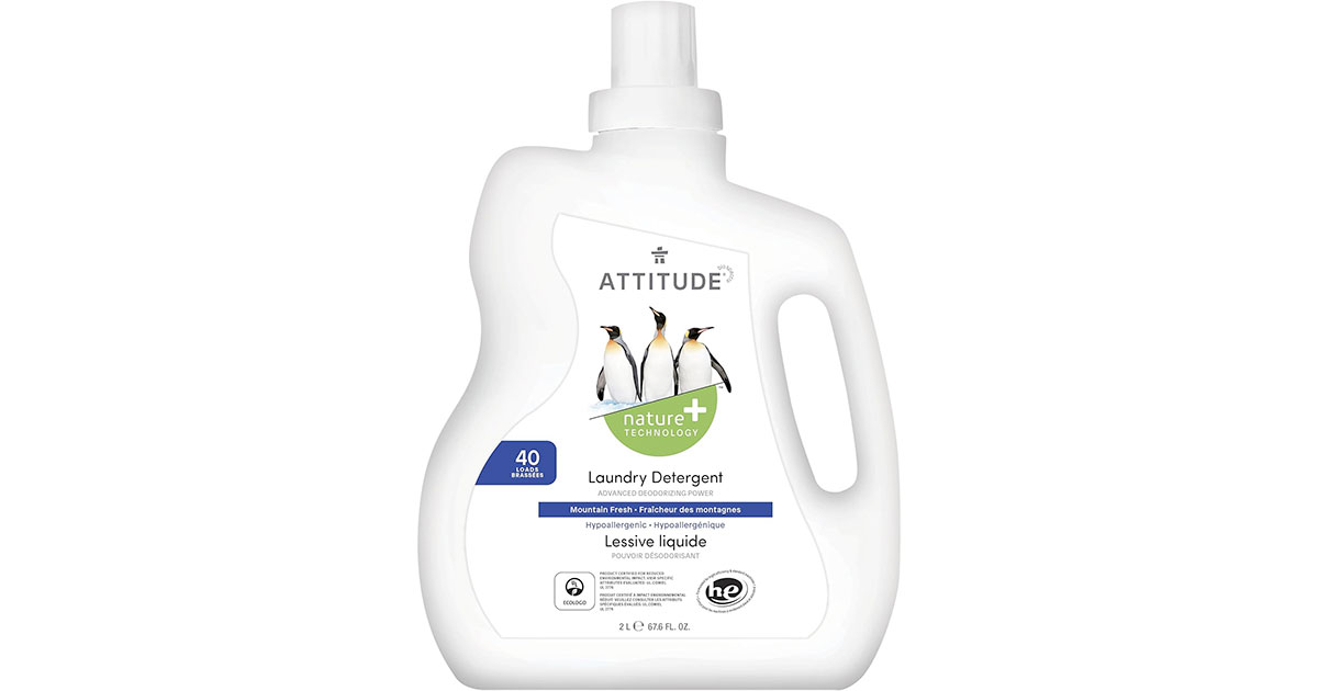 Amazon：ATTITUDE Liquid Laundry Detergent (2L)只賣$8.24