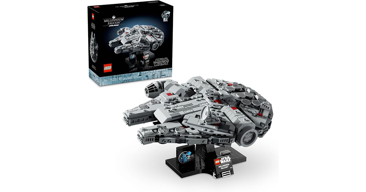Amazon:LEGO Star Wars: A New Hope Millennium Falcon 75375 (921 pcs)只賣$74.98