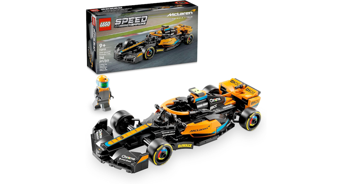 Amazon:LEGO Speed Champions 2023 McLaren Formula 1 Car 76919 (245 pcs)只賣$28.98