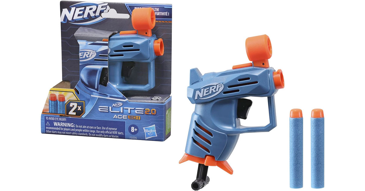 Amazon:Hasbro Nerf Elite 2.0 Ace SD-1 Blaster只賣$3.78