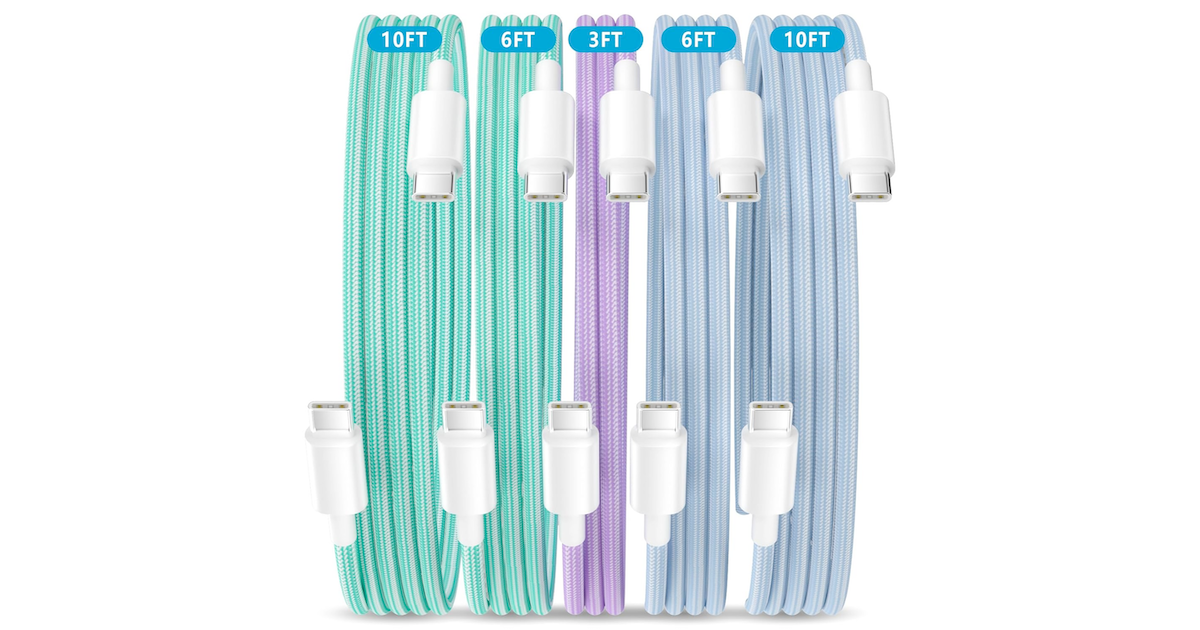 Amazon：USB C Cable (5 Pack)只賣$9.99
