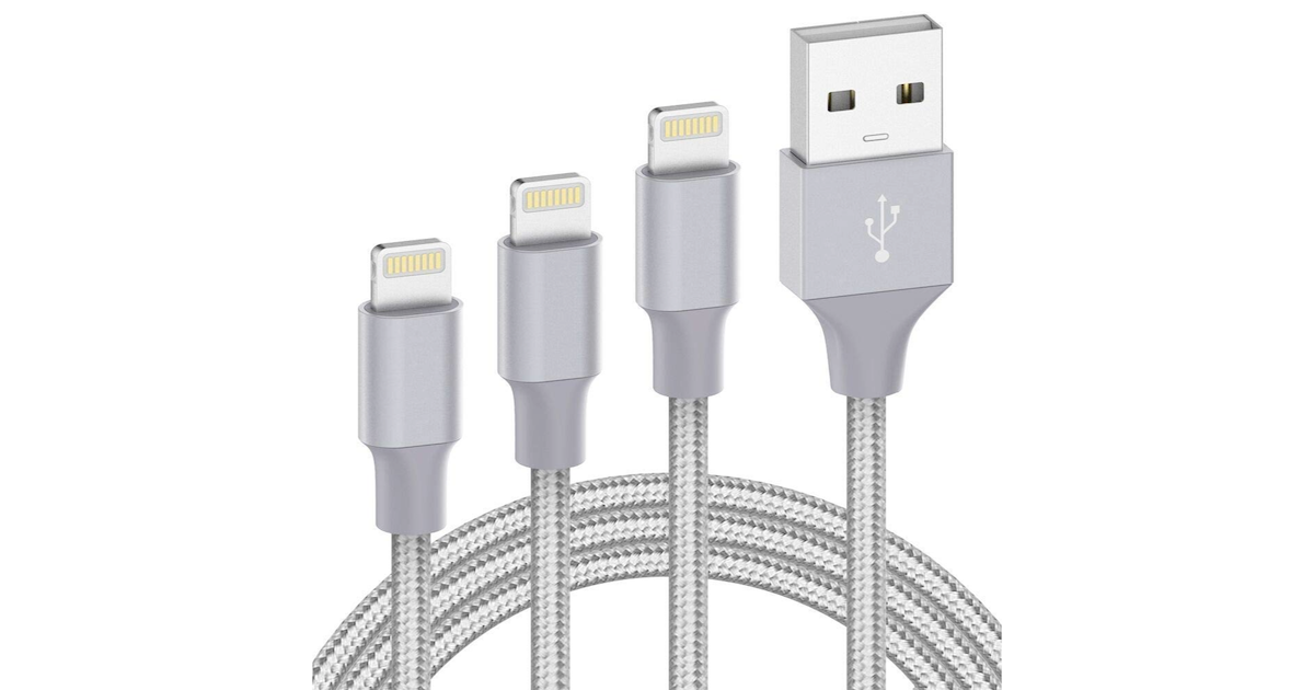 Amazon：Lightning Charging Cable (3 Pack)只卖$4.89