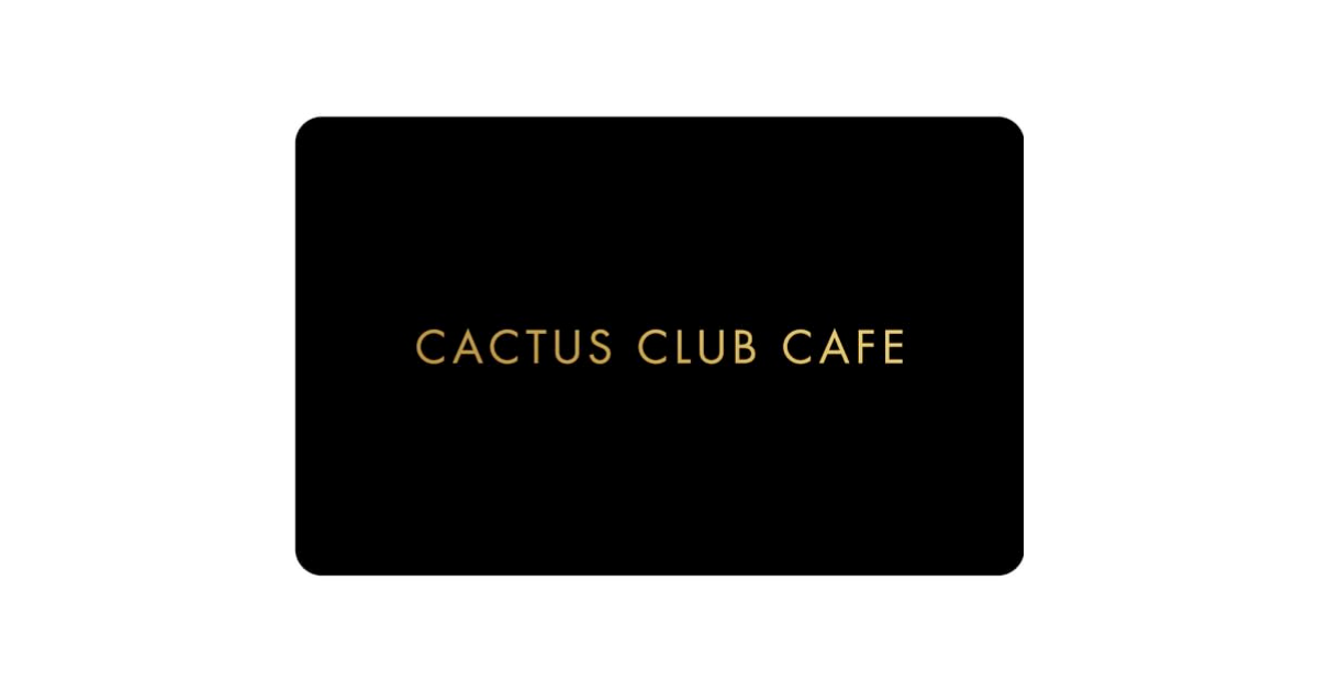 Amazon:購買Cactus Club Cafe $100禮券(Gift Card),即可獲八折優惠