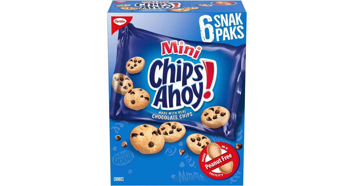 Amazon：Chips Ahoy! Mini 6 Snak Pak Cookies只賣$2