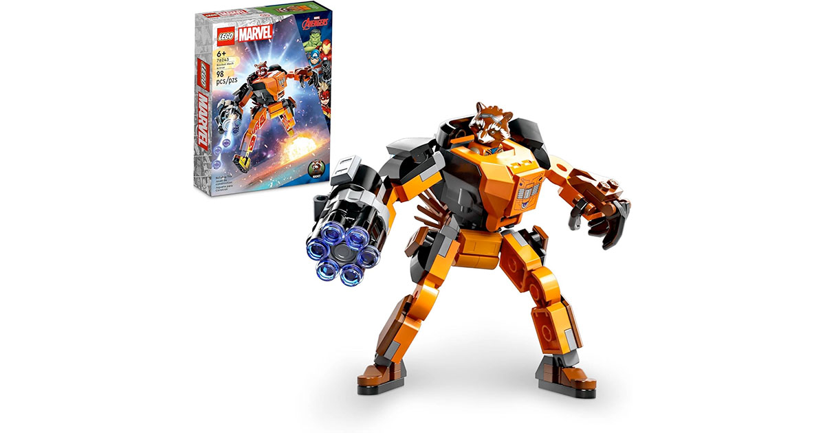 Amazon：LEGO Marvel Rocket Mech Armor 76243 (98 pcs)只賣$11