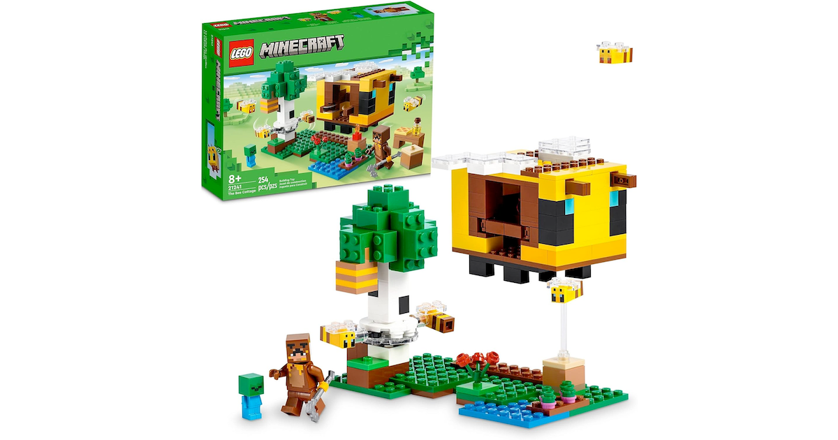 Amazon:LEGO Minecraft The Bee Cottage 21241 (254 pcs)只賣$22.88