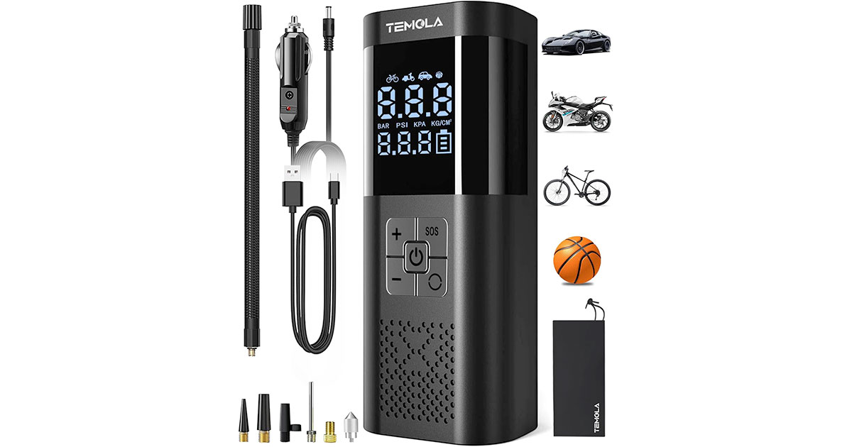 Amazon：Portable Cordless Tire Inflator只賣$28.49