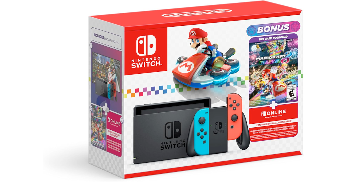 Amazon：Nintendo Switch Mario Kart 8 Deluxe Bundle只賣$399.96
