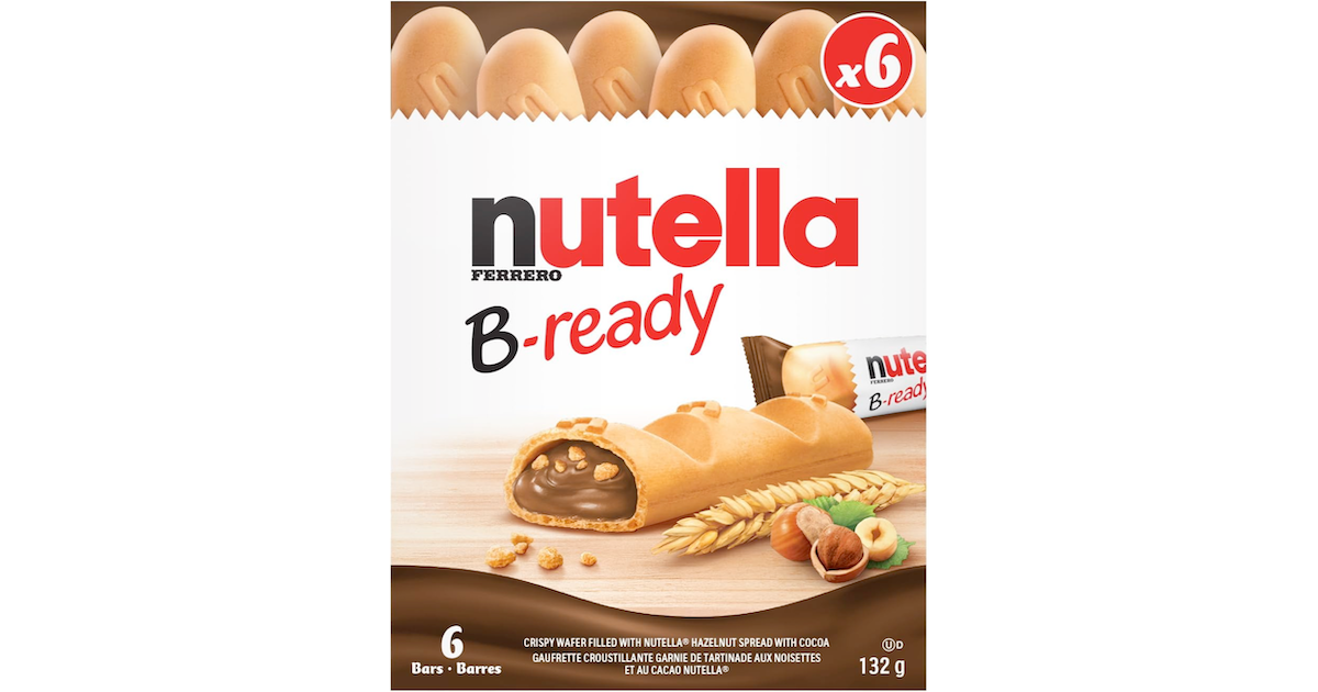 Amazon:Nutella B-ready (6 bars per pack)只賣$3.98