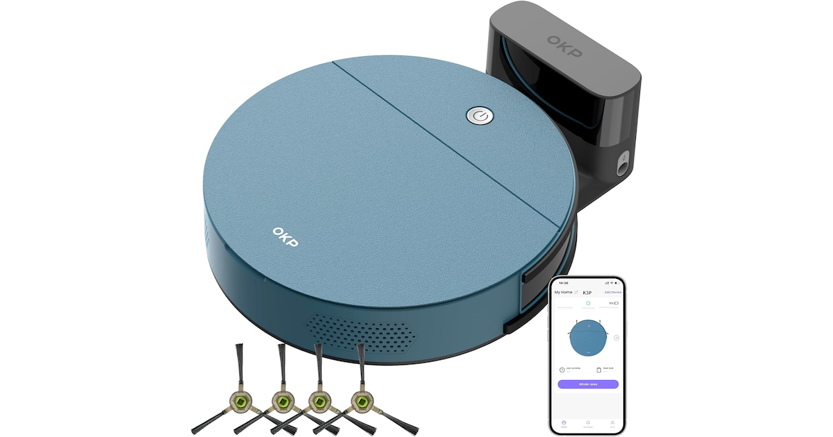 Amazon:OKP Robot Vacuums只賣$103.19
