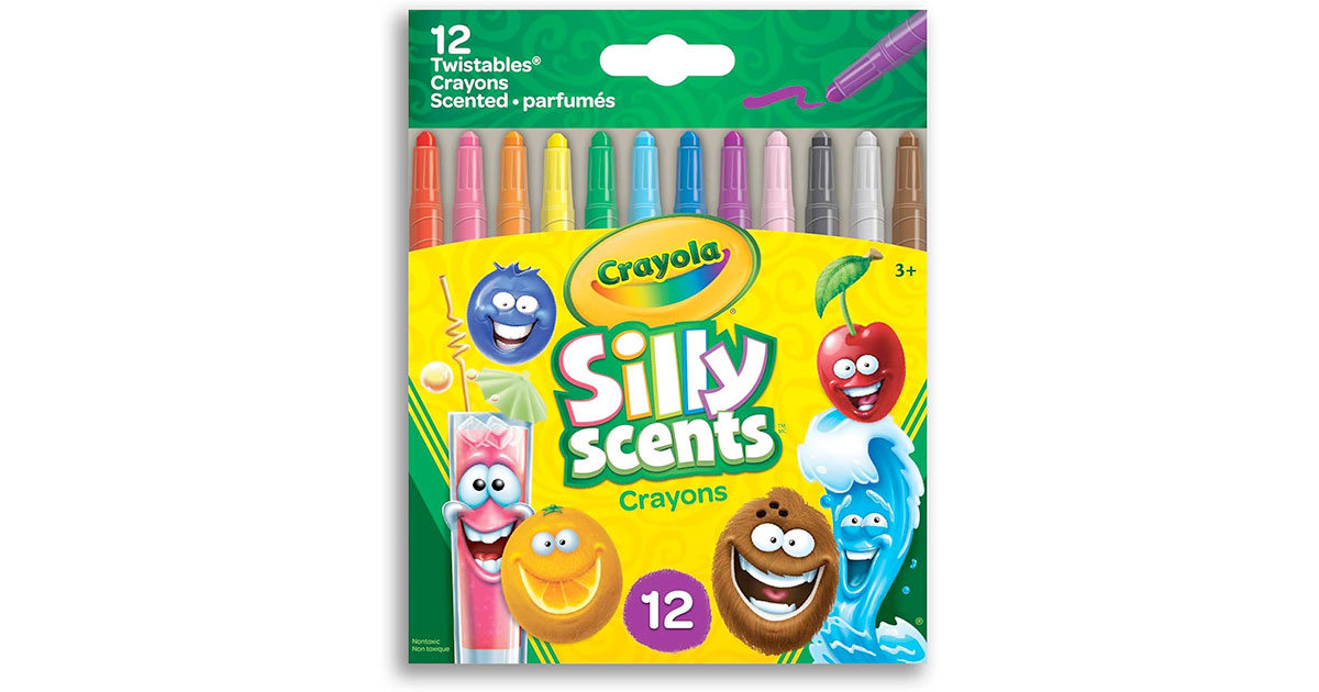 Amazon:Crayola Silly Scents Mini Twistables Crayons (12 Count)只賣$6.99