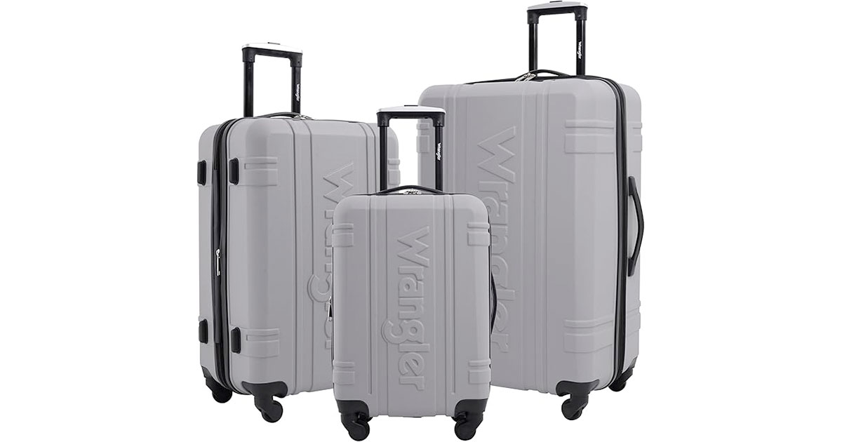 Amazon：Wrangler 3 Piece Travel Luggage Set只賣$193.19