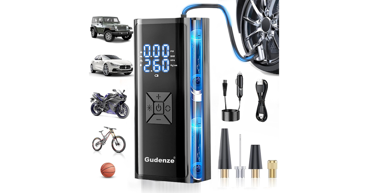 Amazon：Cordless Tire Inflator只賣$31.48