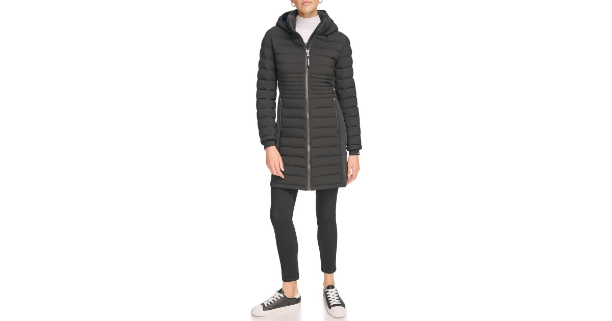 Amazon:Calvin Klein Womens Long Light-weight Puffer Jacket只賣$78.12
